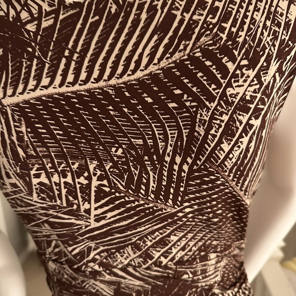 KAREN KANE BROWN AND WHITE DRESS SIZE MEDIUM - Picture 4 of 6